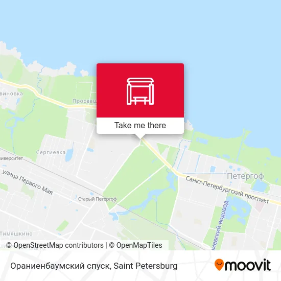 Ораниенбаумский спуск map