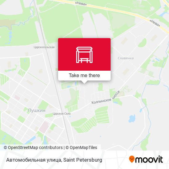 Автомобильная улица map