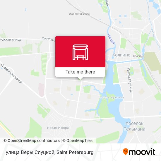 улица Веры Слуцкой map