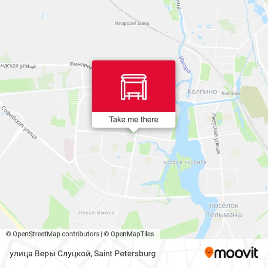 улица Веры Слуцкой map