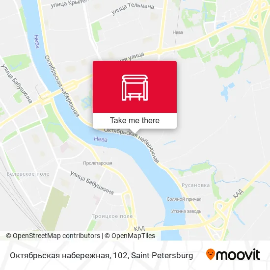 Октябрьская набережная, 102 map