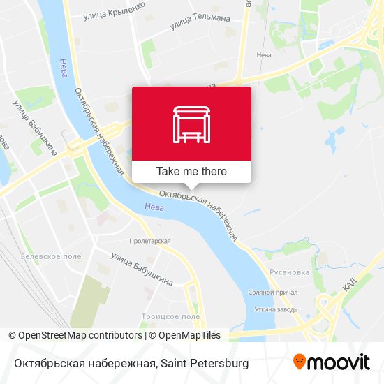 Октябрьская набережная map