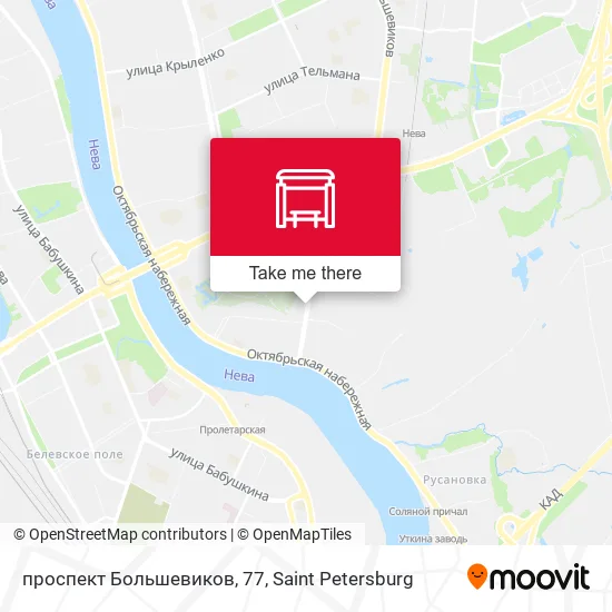 проспект Большевиков, 77 map