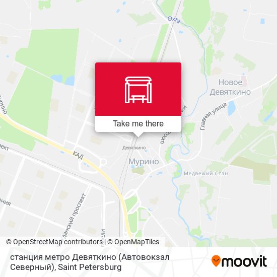 станция метро Девяткино (Автовокзал Северный) map