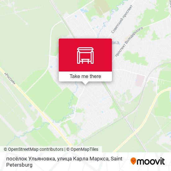 посёлок Ульяновка, улица Карла Маркса map