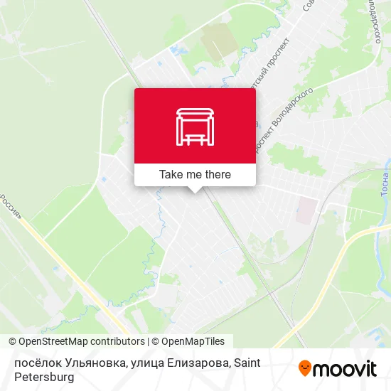 посёлок Ульяновка, улица Елизарова map