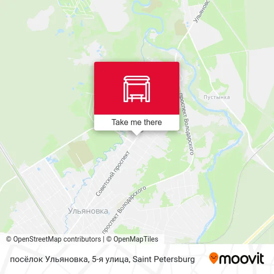 посёлок Ульяновка, 5-я улица map