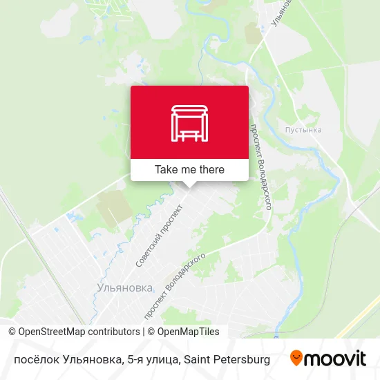 посёлок Ульяновка, 5-я улица map