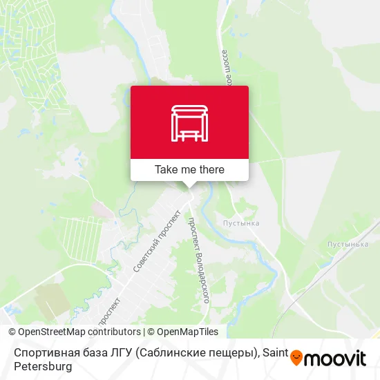 Спортивная база ЛГУ (Саблинские пещеры) map