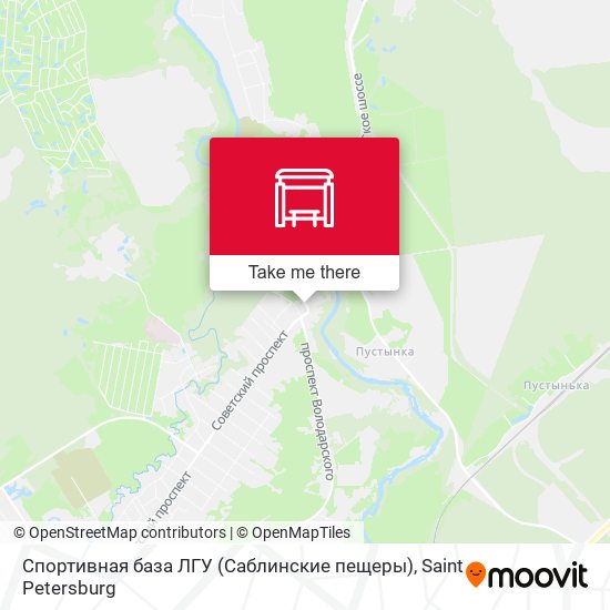 Спортивная база ЛГУ (Саблинские пещеры) map