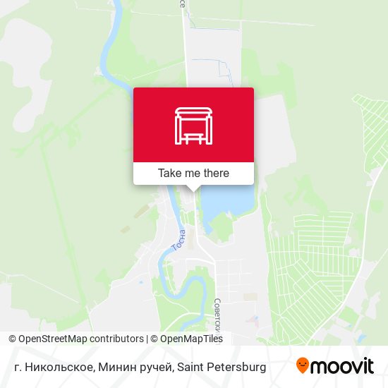 г. Никольское, Минин ручей map