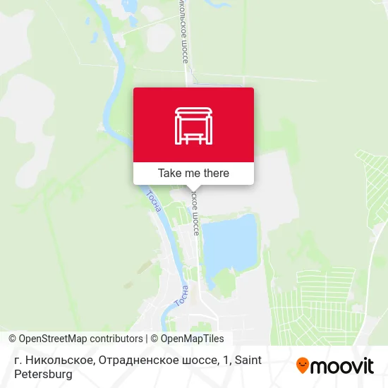 г. Никольское, Отрадненское шоссе, 1 map