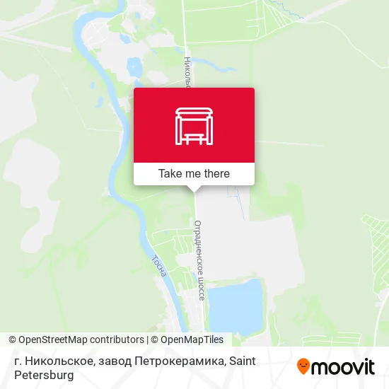 г. Никольское, завод Петрокерамика map