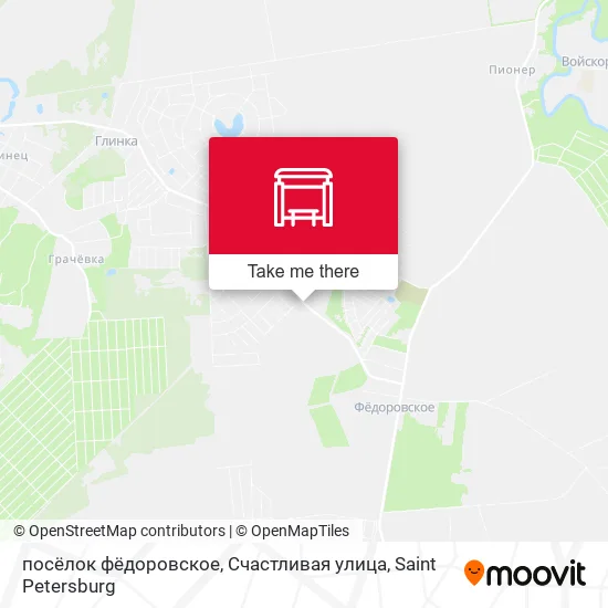 посёлок фёдоровское, Счастливая улица map