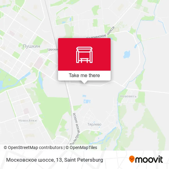 Московское шоссе, 13 map
