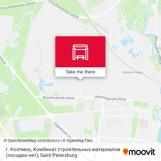 г. Колпино, Комбинат строительных материалов (посадки нет) map