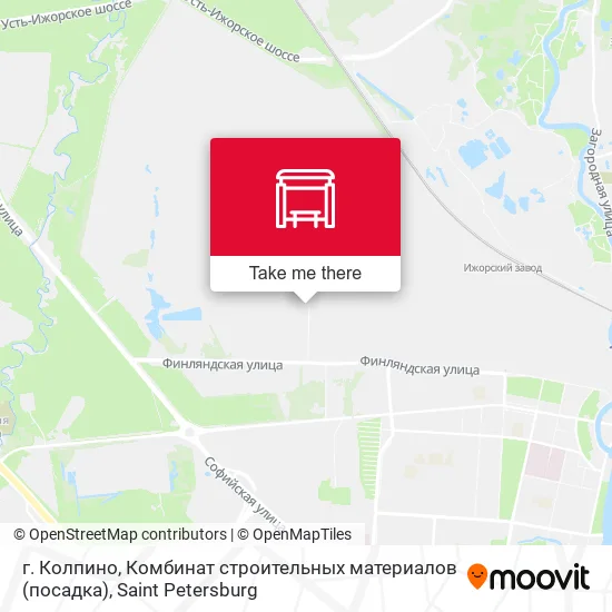г. Колпино, Комбинат строительных материалов (посадка) map