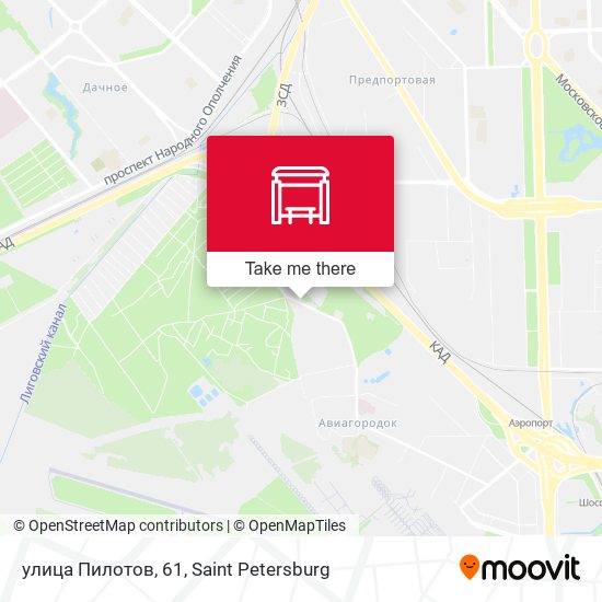 улица Пилотов, 61 map