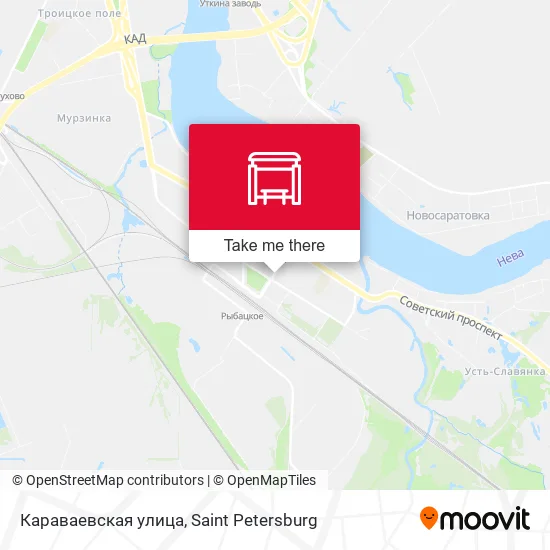 Караваевская улица map