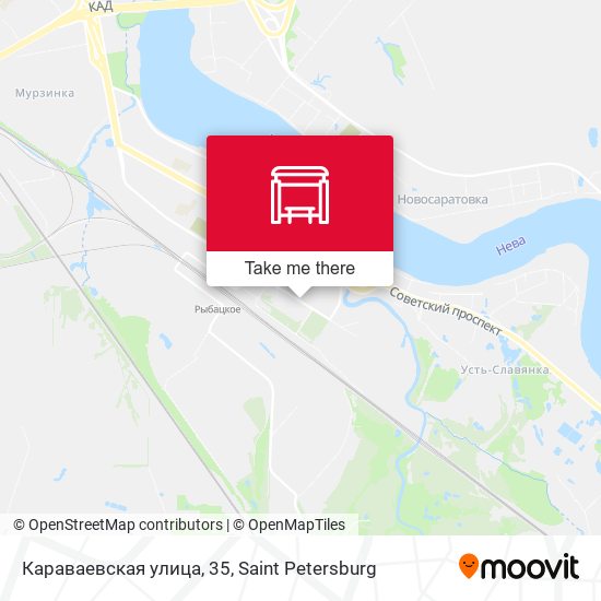 Караваевская улица, 35 map