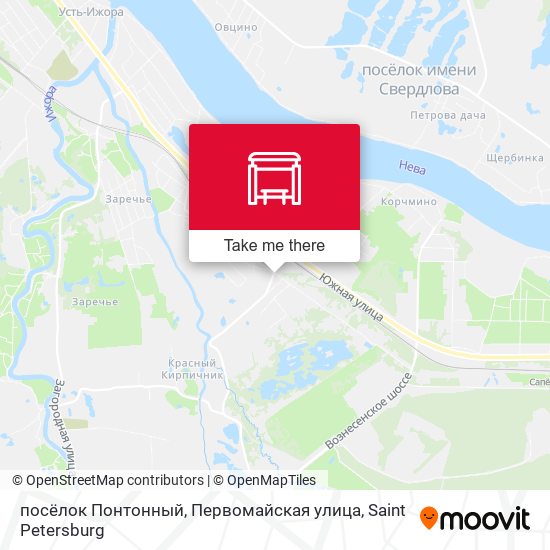 посёлок Понтонный, Первомайская улица map