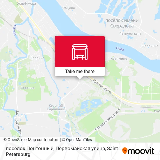 посёлок Понтонный, Первомайская улица map