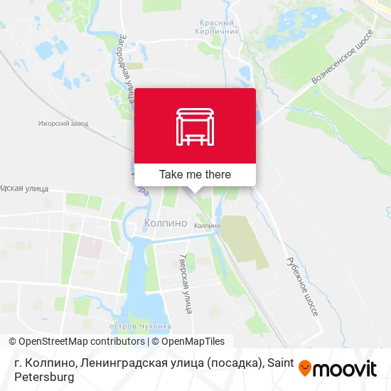 г. Колпино, Ленинградская улица (посадка) map