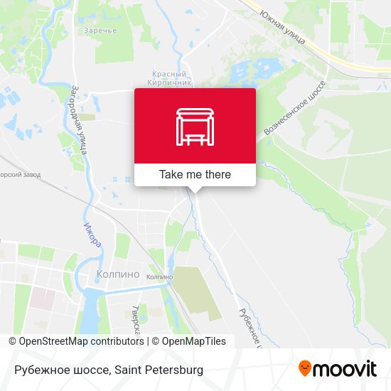 Рубежное шоссе map