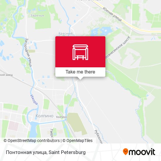 Понтонная улица map
