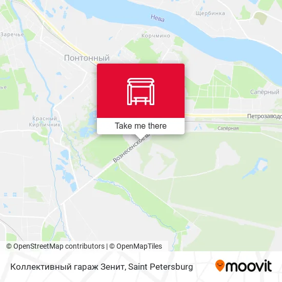 Коллективный гараж Зенит map