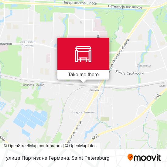 улица Партизана Германа map