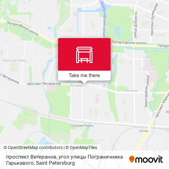 проспект Ветеранов, угол улицы Пограничника Гарькавого map