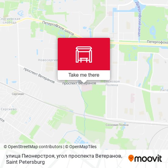 улица Пионерстроя, угол проспекта Ветеранов map