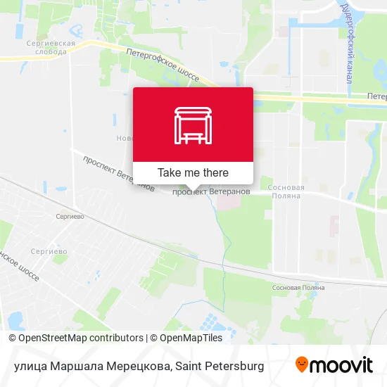 улица Маршала Мерецкова map