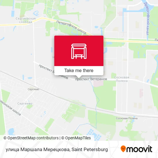 улица Маршала Мерецкова map