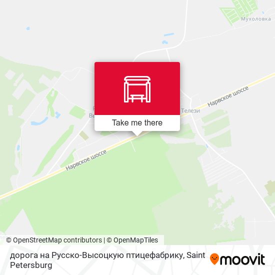дорога на Русско-Высоцкую птицефабрику map