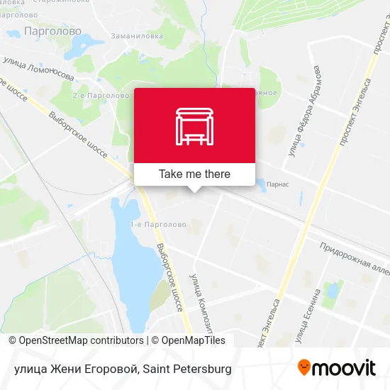 улица Жени Егоровой map