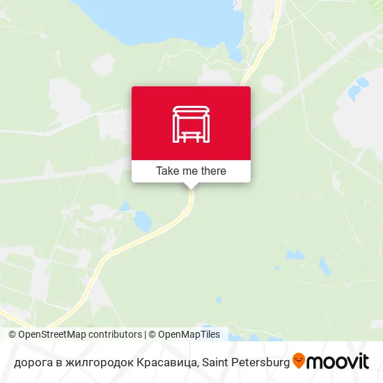 дорога в жилгородок Красавица map