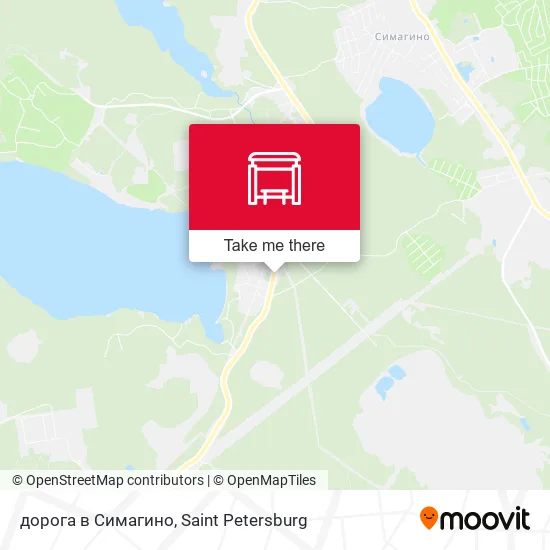 дорога в Симагино map