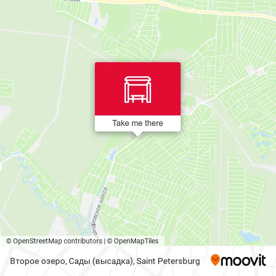 Второе озеро, Сады (высадка) map