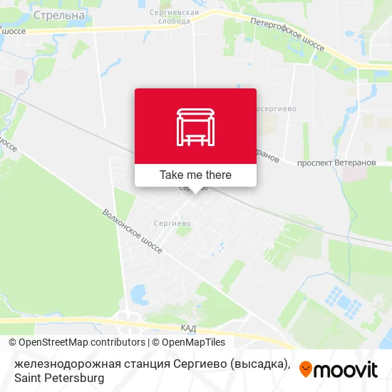 железнодорожная станция Сергиево (высадка) map