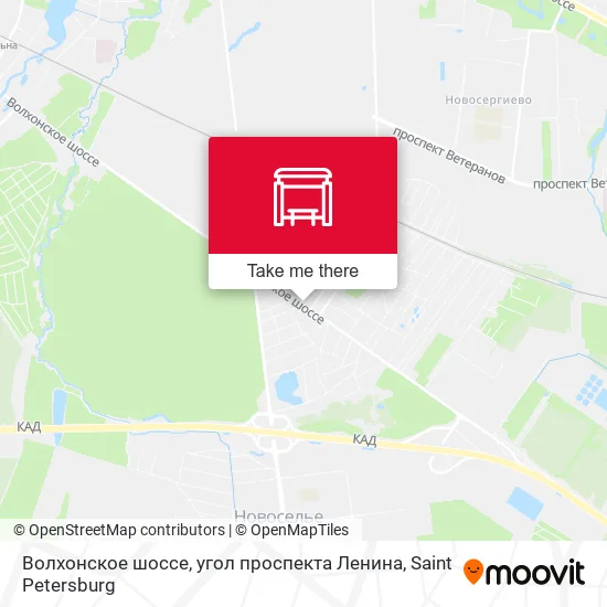 Волхонское шоссе, угол проспекта Ленина map