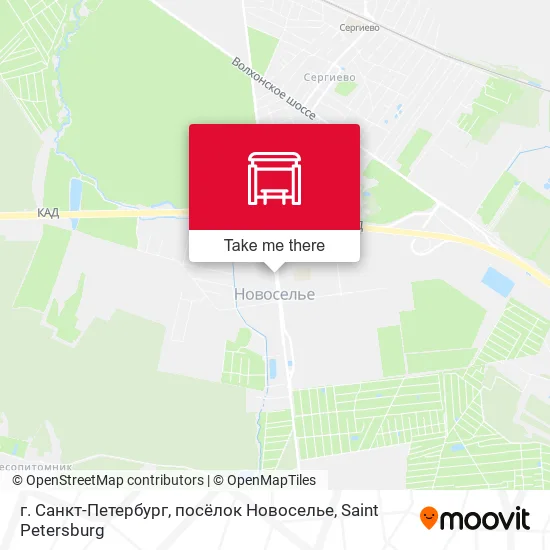г. Санкт-Петербург, посёлок Новоселье map
