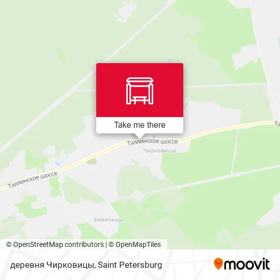деревня Чирковицы map