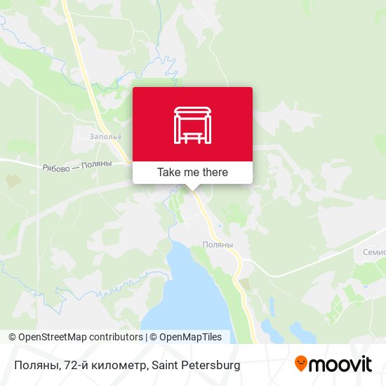 Поляны, 72-й километр map