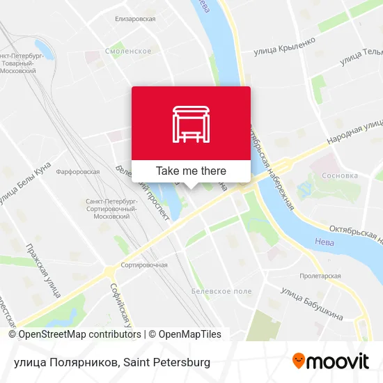улица Полярников map