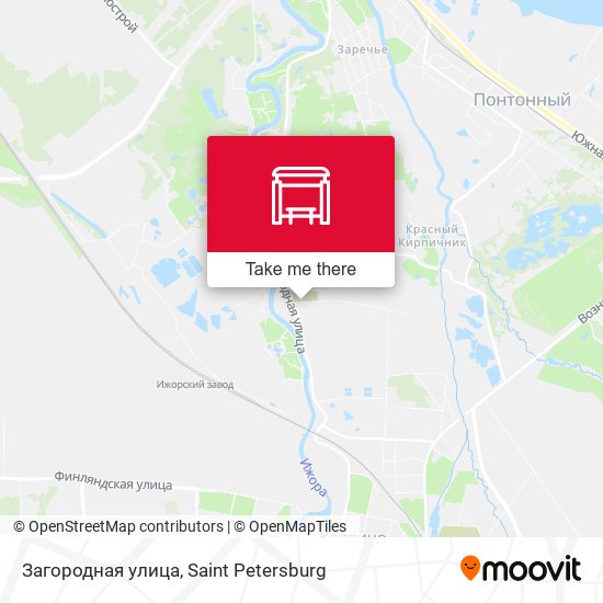 Загородная улица map