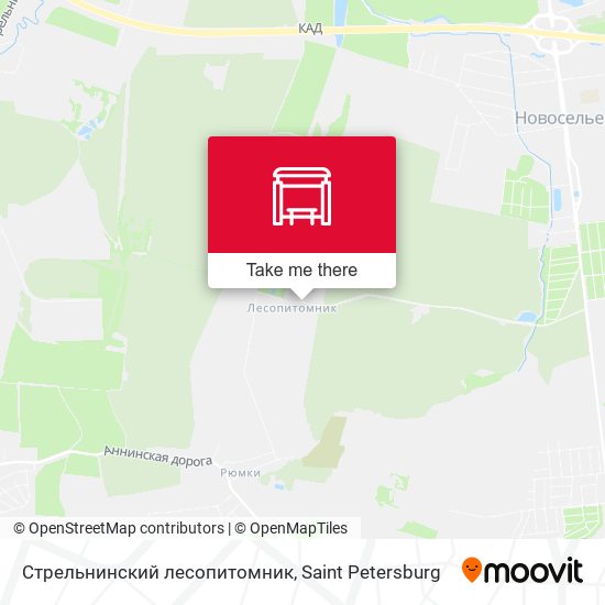 Стрельнинский лесопитомник map
