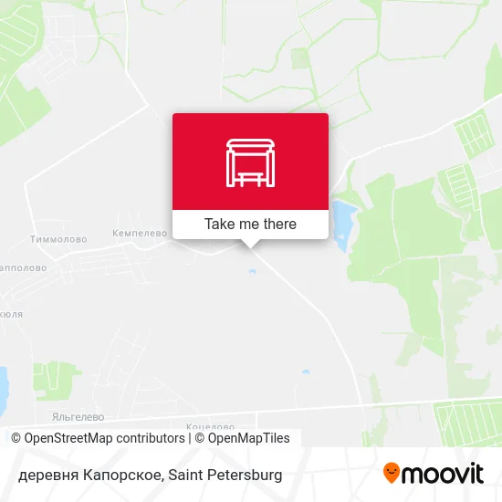 деревня Капорское map