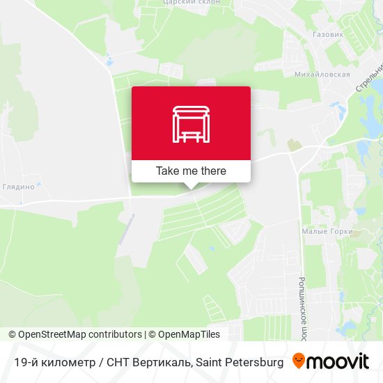 19-й километр / СНТ Вертикаль map